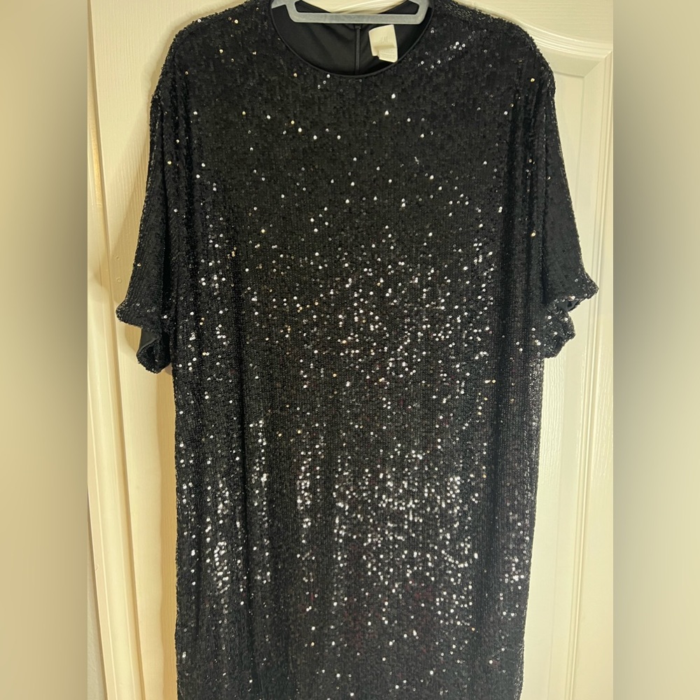 Shimmery black dress
